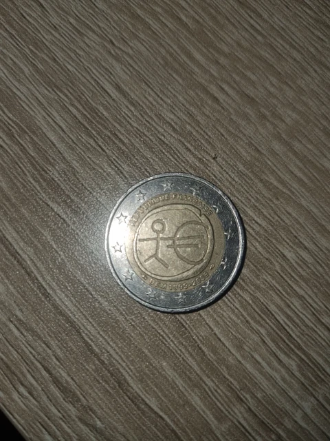 PIÈCE DE 2 euros rare bonhomme UEM 1999-2009 : BON ÉTAT EUR 250,00