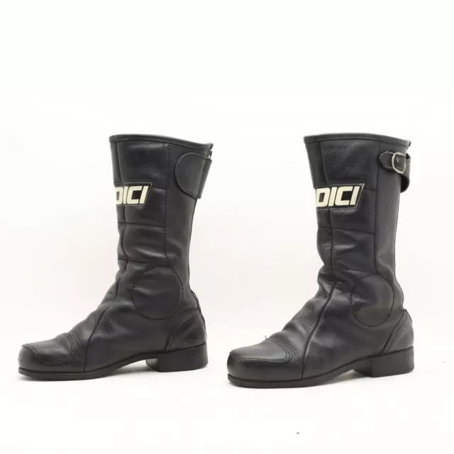 Botte Giudici Vintage Années 70' Piste Race Noir D'Occasion Cuir (STM100) 2