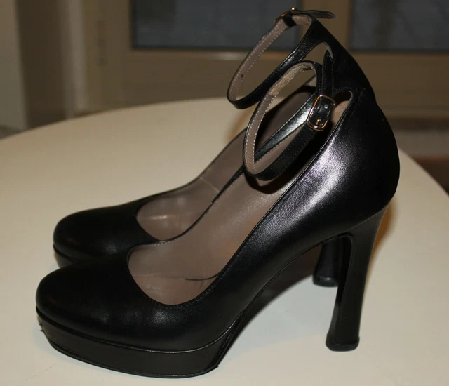 SCARPE ALTE MAURO FEDELI tg. 37 vero cuoio made in Italy EUR 23