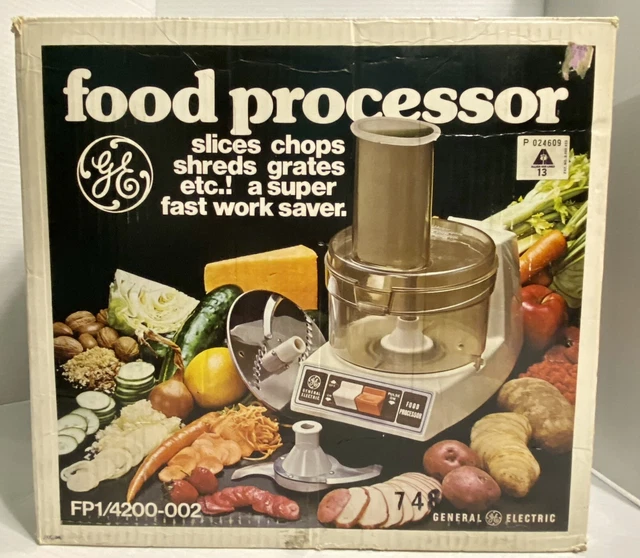 VINTAGE NEW GENERAL Electric GE Food Processor Model FP14200 Tested