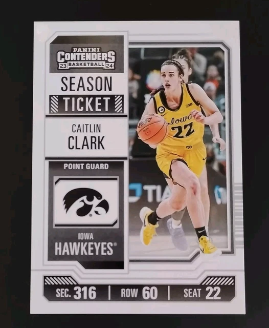 2024 PANINI CAITLIN Clark Collection Season Ticket Contenders 