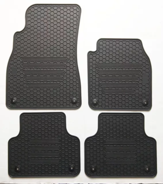 Rugged Rubber Floor Mats Tailored for  Audi Q7 SQ7 4M 2015-23 OEM Shape Odouless