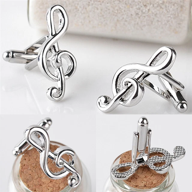 1Pair Cufflinks Music Note Cufflink  Men's Gifts  Creative New Fashion Design=y=