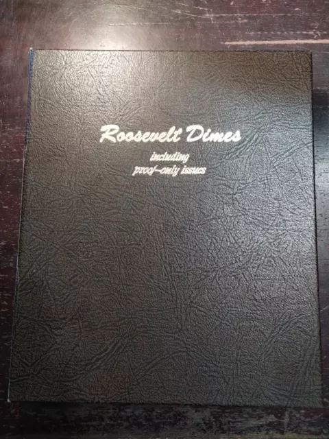 Roosevelt Dimes Proof Dansco Album 8125 Used 5 Pages 10 Cent Coins Lot Set Group