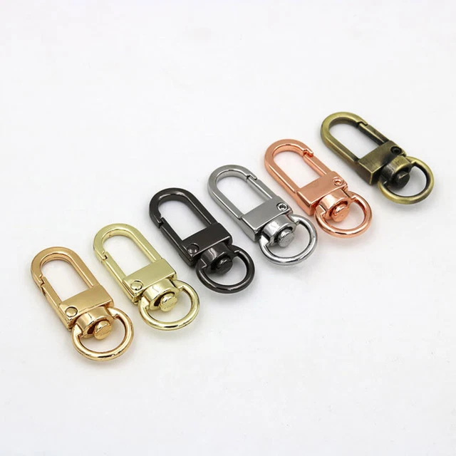 10pcs 34mm Lobster Claw Swivel Clasp Clips Bag Key Ring Hook Findings Keychain