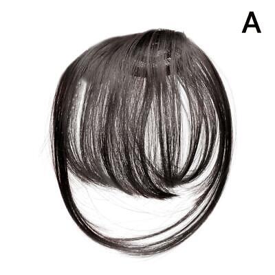 Extensiones de cabello humano Thin Neat Air Bangs con clip flecos Fr .FAC3
