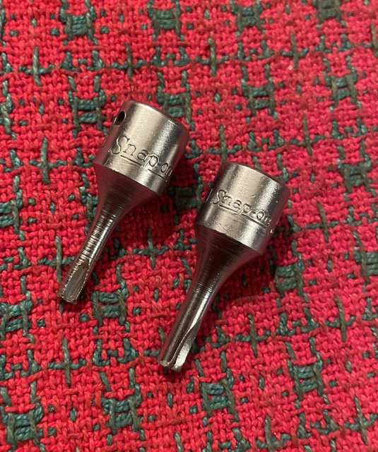 VINTAGE SNAP ON 1/4" Drive Clutch Sockets TM27 TM31 USA Excellent! 1960