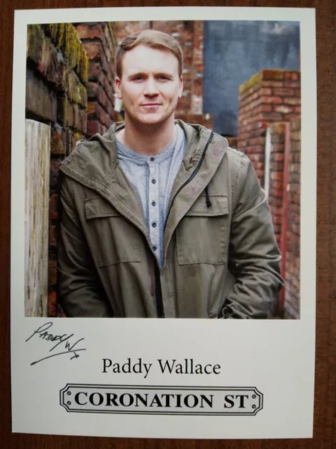 PADDY WALLACE *Jude Appleton* CORONATION STREET PRE-SIGNED AUTOGRAPH CAST CARD