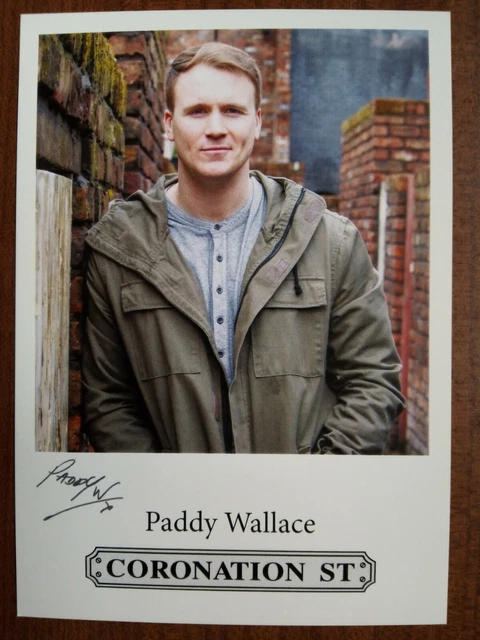 PADDY WALLACE *Jude Appleton* CORONATION STREET PRE-SIGNED AUTOGRAPH CAST CARD