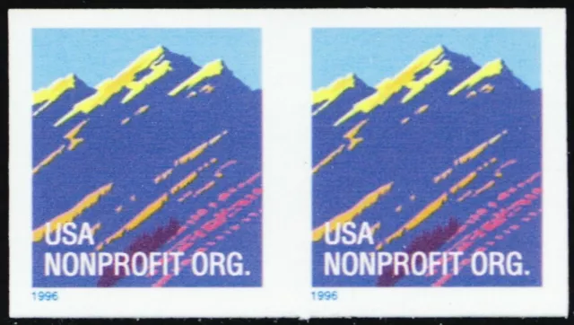 2904c, Mint VF NH Non Profit Imperforate Coil Pair Error - Stuart Katz