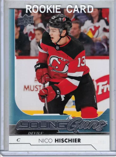2017-18 UD Upper Deck hockey Nico Hischier Young Guns RC rookie card DEVILS