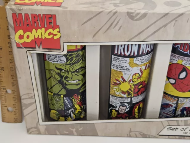 Marvel comics pint glass set of four
