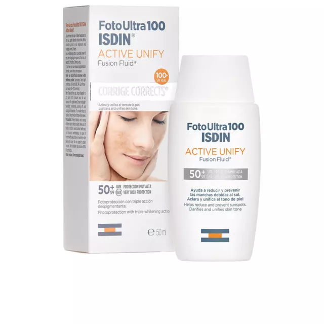 Solaires Isdin unisex FOTO ULTRA 100 ACTIVE UNIFY fusion fluid SPF50+ 50 ml