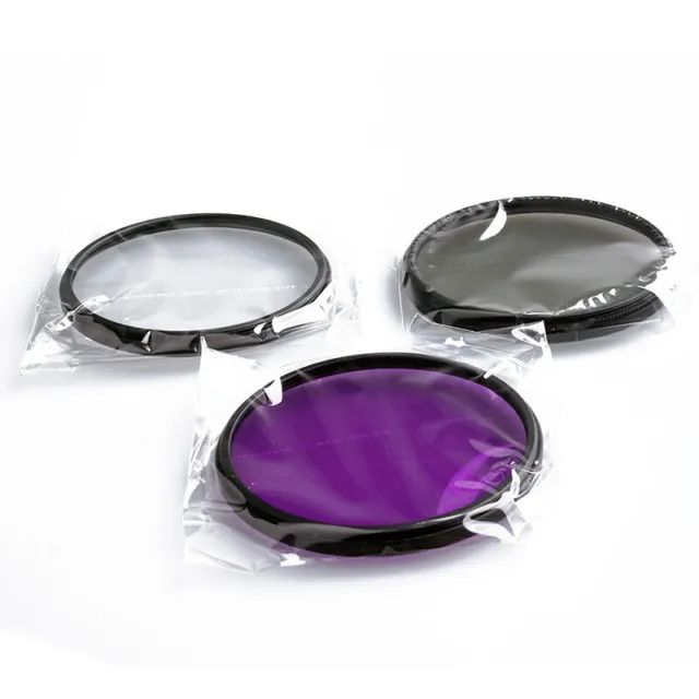 3 in 1 Lens Filter Set with Bag UV+CPL+FLD for Cannon for Nikon for Sony Camera