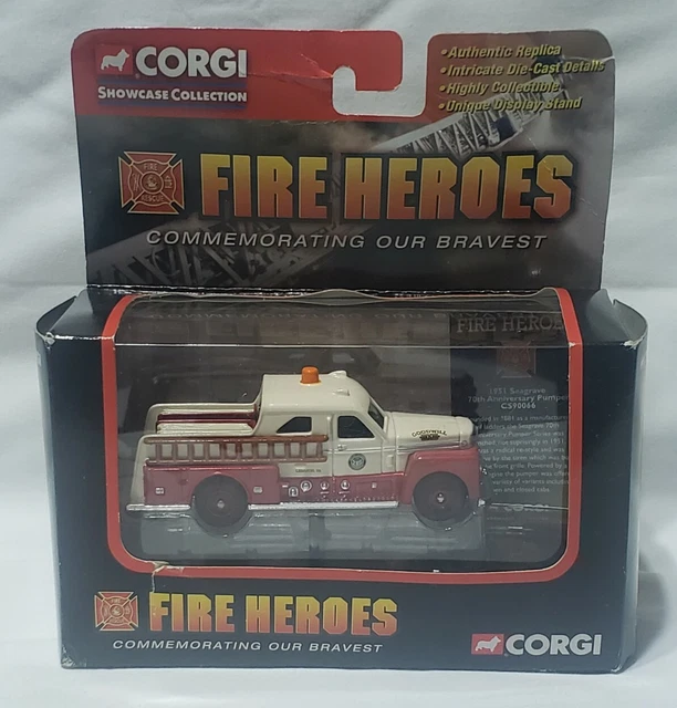 Corgi Fire Heroes 1951 Seagrave 70th Anniversary Pumper Lebanon PA Diecast NIB