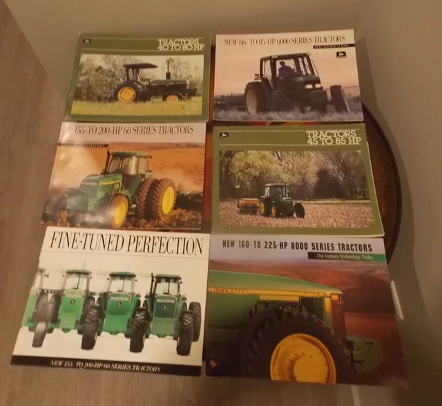 Lot of 6 John Deere  Tractor Brochures