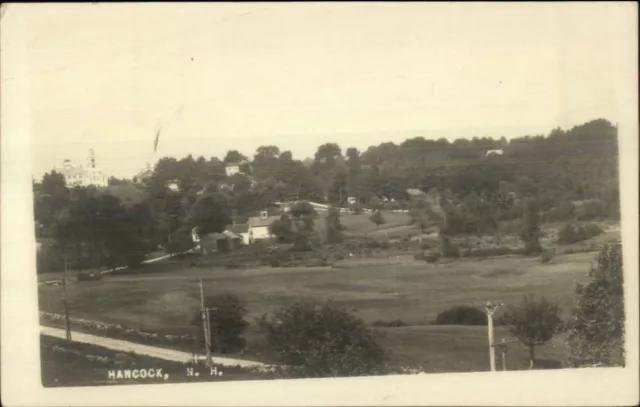 Hancock NH General View c1920s-30s Real Photo Postcard