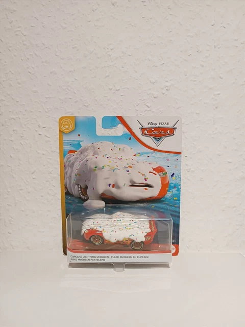 MATTEL DISNEY PIXAR Cars Cupcake Lightning McQueen 1:55 aus Metall neu ...