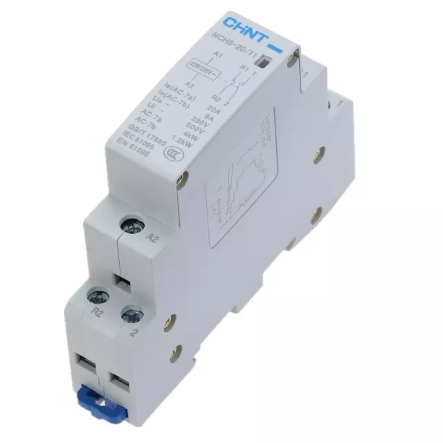 CHINT NCH8-25/20 AC 220/230V 25Amp 2NO Modular Din rail AC Contactor 2