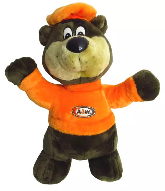 Steven Smith 1998 A& W Root Beer-  Rooty The Great Root Bear Plush 16"