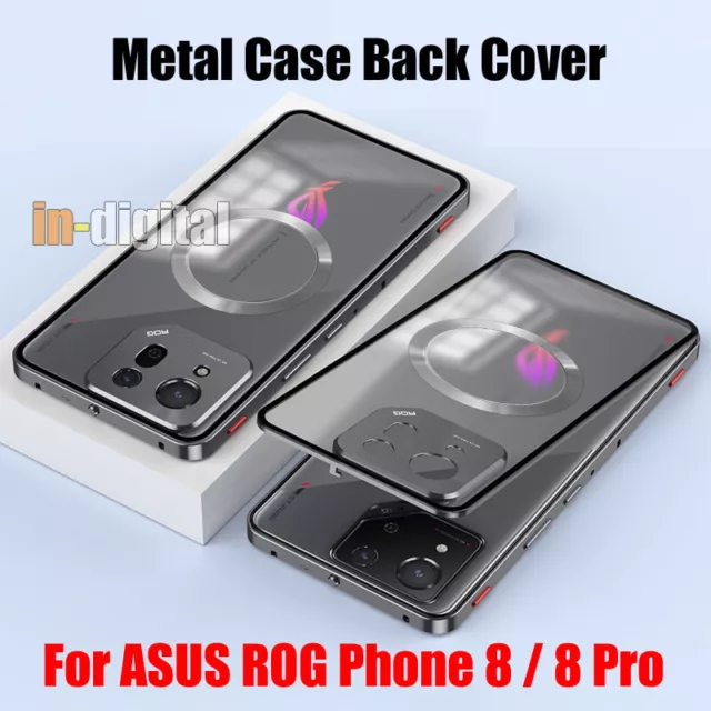 Metal Phone Case for Asus ROG Phone 8 Pro Edtion Cover Privacy Screen Protector