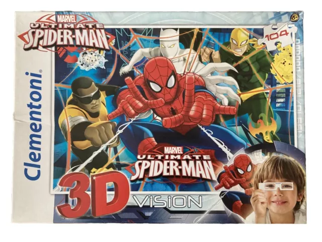 Clementoni - Leaflet Puzzle 3D vision 104 pièces - Spiderman