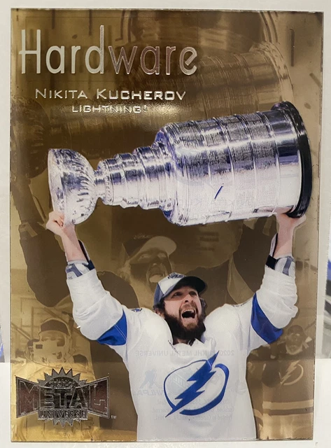 20-21 UD NHL Metal Universe Sky Box Hockey Clear Cut Hardware Nikita Kucherov