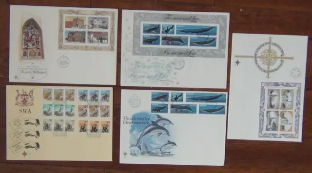 South West Africa 1978 Churches 1979 Succulents 1980 Whales 1981 Buildings FDC