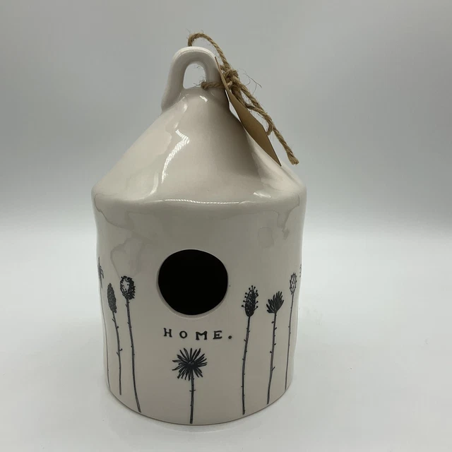 Rae Dunn Magenta M Studios Exclusive Round HOME Birdhouse Wildflower 21 Stems