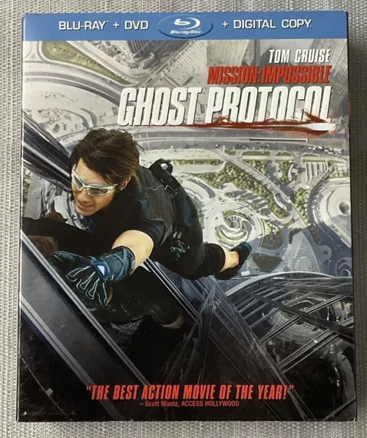 Mission: Impossible Ghost Protocol (Blu-ray + DVD, 2-Disc Set w Slipcover)