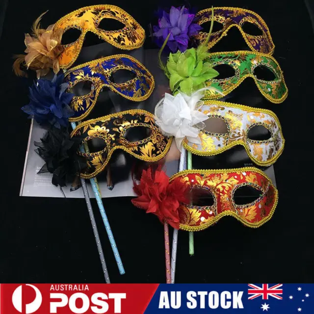 Party Mask Women Masquerade Feathers Half Face Mask Cosplay Costume Eyemask  AU