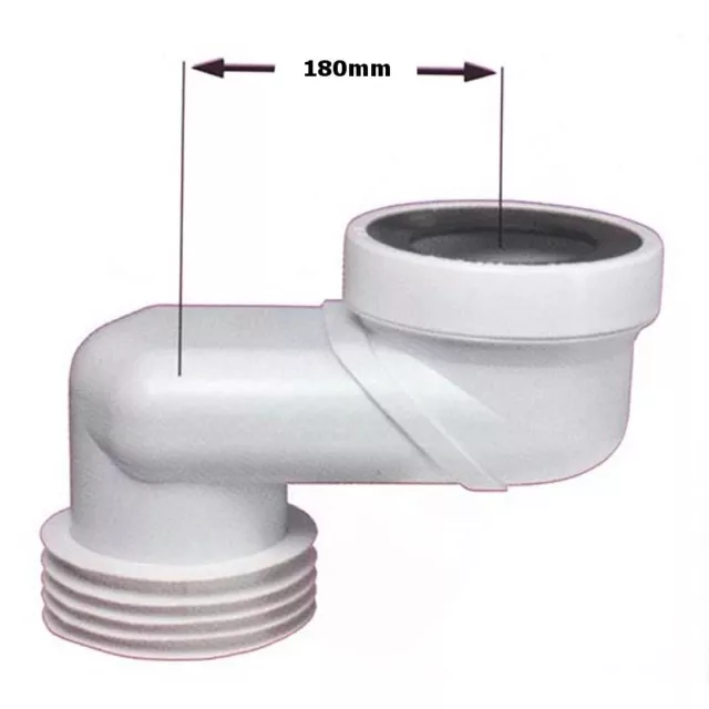 WC VERSPRUNGBOGEN DN110 x 180mm WC Versatz Toiletten Anschluss