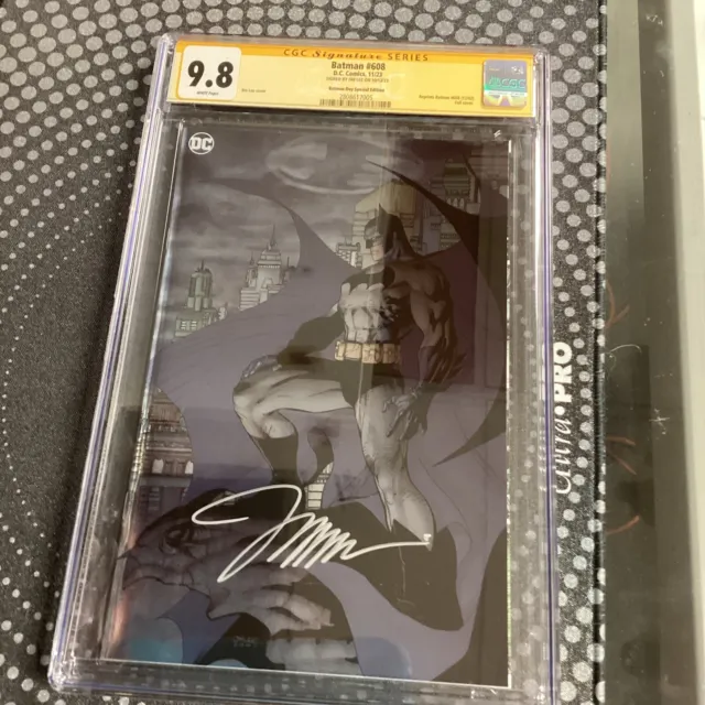 Batman #608 Foil 2023 CGC 9.8 SS Signed Jim Lee Hush Joker