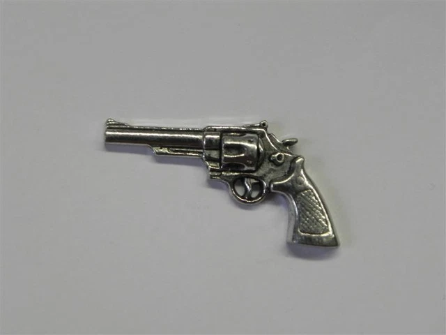 Revólver Pin de Solapa Pistola Pin Agujón Distintivo Sombrero Adorno Nuevo