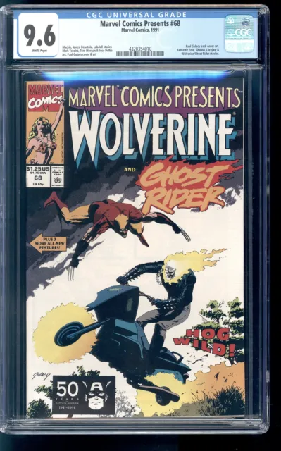 Marvel Comics Presents 68 CGC 9.6 NM+ Wolverine Ghost Rider Paul Gulacy cover