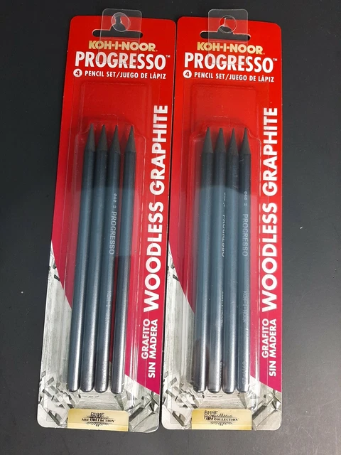 Koh-I-Noor Progresso 8B - Bastoncino Di Grafite Pura Senza Legno - Ideale Per Ombreggiatura E Dettagli