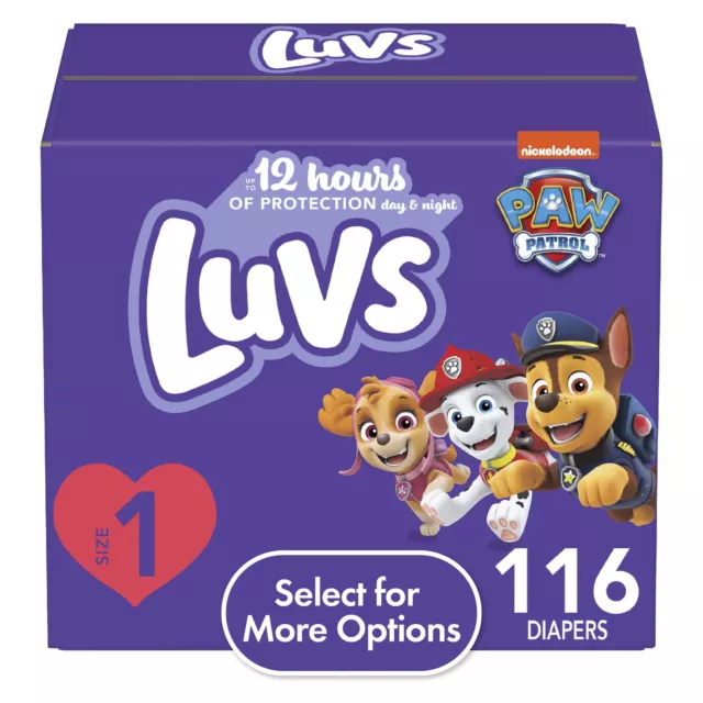 Luvs Diapers Size 1, 116 Count (Select for More Options)，US