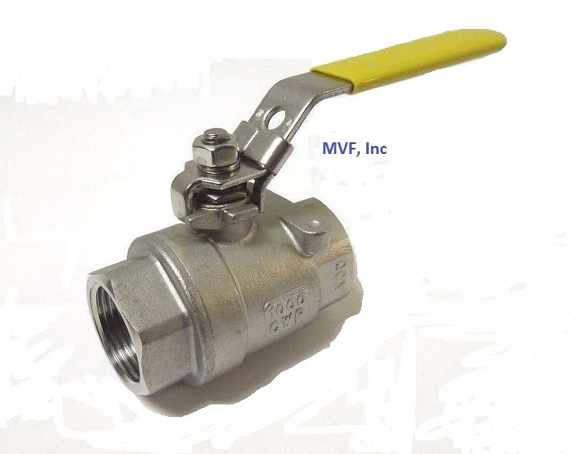 Vanne à Bille En Acier Inoxydable 304 - 1 1/2 Pouces, DN40, 1000 WOG - Pour Eau, Gaz Et Applications Industrielles