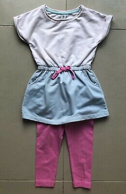 Set outfit rosa blu ragazza età 12 - 18 mesi TU - Pacchetto leggings abiti