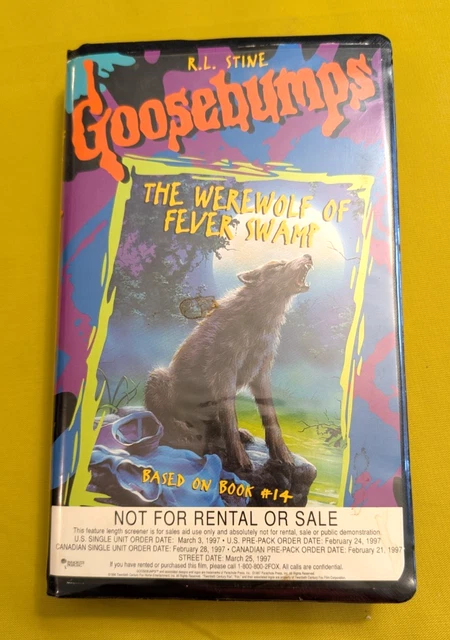 RL STINE GOOSEBUMPS Werewolf of Fever Swamp VHS Not For Rental 90s ...
