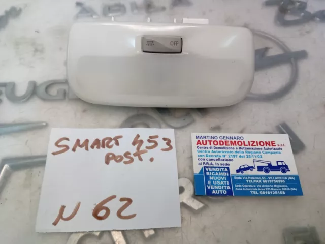 Plafoniera Luce Di Cortesia Posteriore Smart 453 264300007R