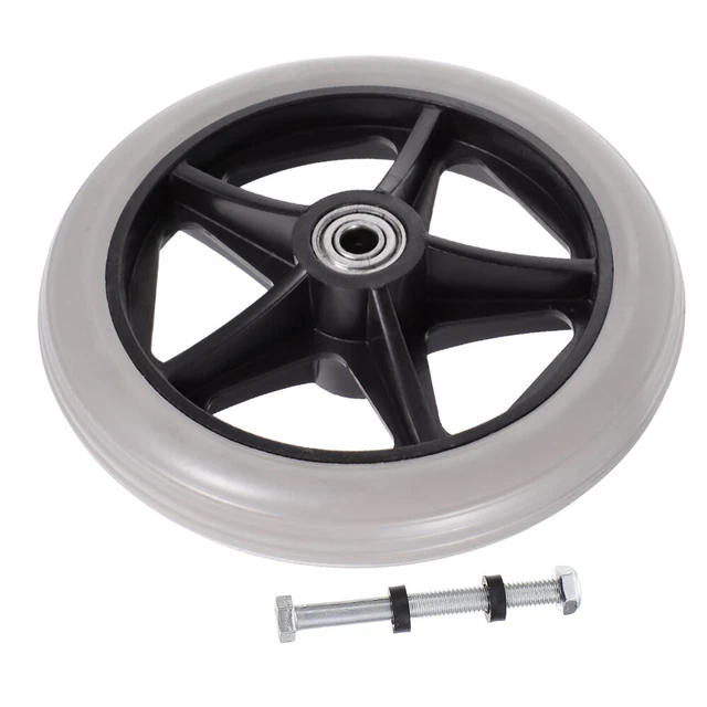 MroMax 5 Rotelle Per Sedia Ufficio In PU – Diametro 50mm, Stelo 11x22mm – Antigraffio E Silenziose