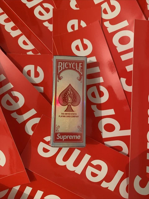 Bicycle Holographic Slice Cards - fall winter 2023 - Supreme Bicycle Holographic Slice Cards - fall winter 2023 - Supreme