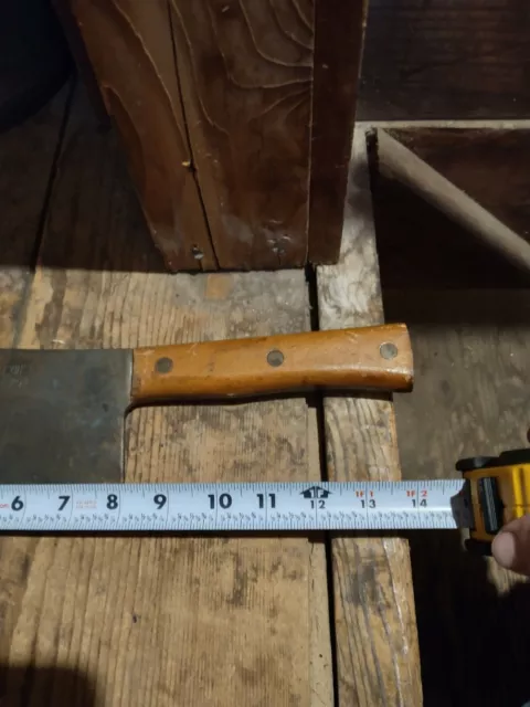 Vintage Village Blacksmith Butcher's Meat Cleaver 8" Blade