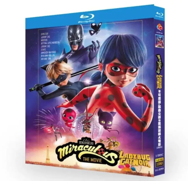 Miraculous: Ladybug & Cat Noir:2023 Blu-ray Movie 1 Disc BD All Region Box Set