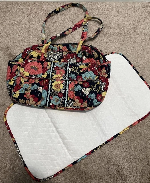Vera Bradley Cotton Stroll Around Baby Diaper Bag, Retired Pattern, VGUC