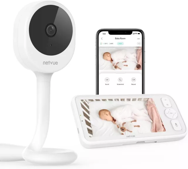 Peekababy Baby Monitor with Camera and Audio, Smart Baby Monitor £199 RRP WIFI