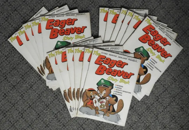 Vintage 1959 Eager Beaver Comic Book – Cities Service Gas Station