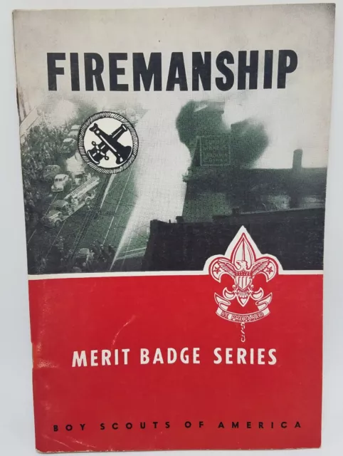 1955 Firemanship Boy Scout Merit Badge Book - Firefighter