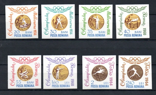Rumanien 1964 Satz 2353/60 UNGEZAHNT Olympishe Spiele postfrisch